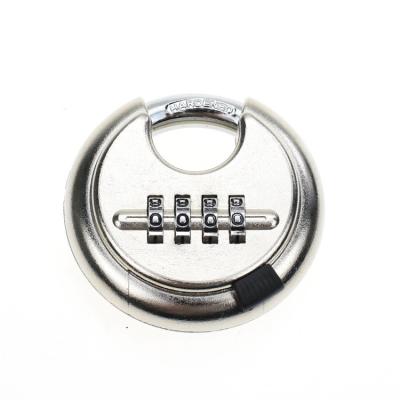 China Waterproof Super Cheap Chinese Security Lock 70mm Outdoor Round Disc Combination Padlock for sale