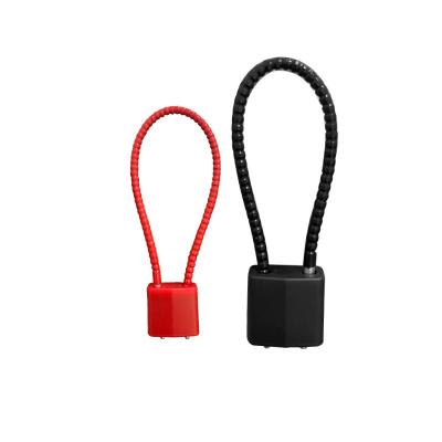 China Waterproof Anti-cut Anti-fire Hardened Steel Cable Padlock Red Black Gun Lock for sale