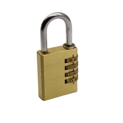 China Top quality padlock good quality cut 4 digit 30mm brass combination padlock waterproof anti top security for sale