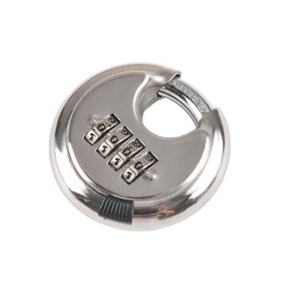 China 70mm Round Waterproof Disc Lock Good Quality Security Combination Rustproof Padlock for sale