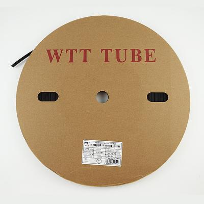 China Excellent Electrical Insulation WOER WTT 7-40mm Black Flat Tubings Shrink Ratio 2:1 Heat Shrink Tubing for sale