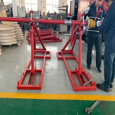 China Línea aérea herramienta de la transmisión de 8 Ton Cable Drum Stand Lifting Jack en venta