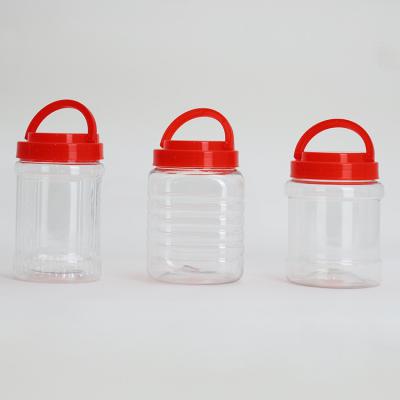 China Best Design Food Container Bottle Food Grade Bucket Packaging Plastic Bucket With Lid Popcorn Jars for sale