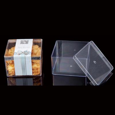 China Best Price Square Glass Jar Pet Bpa Food Savers Food Storage Containers Candy Free Cookie Box Container Freshness Storage Jar for sale