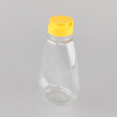 China Best price custom plastic pet food bpa free honey water squeeze bottle with flip top cap for sale