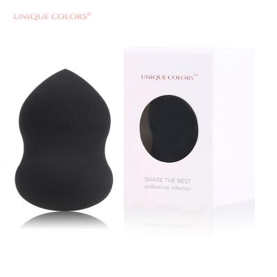 China Non-latex Small MOQ 3D Squash Colors Sponge Facial Single Blender Shape Non-latex Makeup Beauty Makeup Sponge for sale