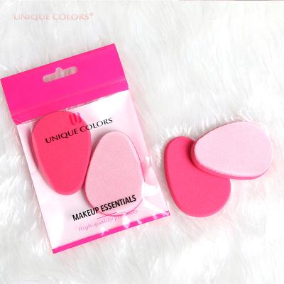 China Unique Colors 2pcs/set Waterdrop Foundation Powder Puff Form Double Side Beauty Makeup Puff Blending Powder Puff Cosmetic Amazon Hot Selling for sale