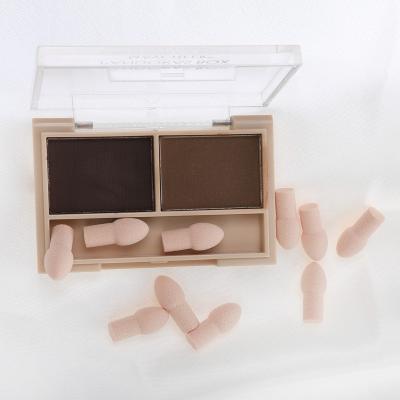 China New Mini Finger Makeup Wedge Sponge Blender Eyeshadow Applicator Soft Shooting Sponge for sale