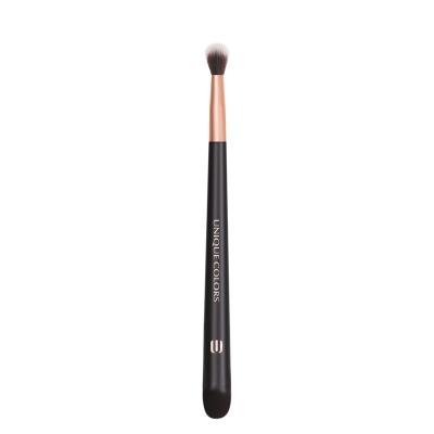 China 1pc Unique Synthetic Hair Colors Cosmetic Brush With Wooden Handle Professional Eye Blender Brush for sale