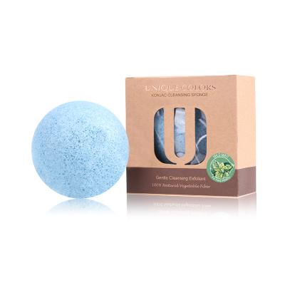 China Deep Cleansing/Moisturizer/Nourishing Deep Cleansing Facial Colors Makeup Sponge Baby Bath Sponge Wild Mint Clean Facial Konjac Sponge Wash Unique for sale