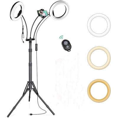 China Photography Studio with Tripod Stand Selfie Photography Phone Holder Lamp Camera Phone Ring Light for sale