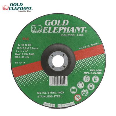 China Golden Elephant 7 Inch 180x6.0x22.2mm Grinding Wheel 7 Grinding Wheel for Metal and Stainless Steel 27A1806022EA for sale