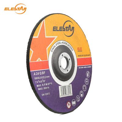 China ELE STAR EN12413 European Standard 7inch Steel Abrasive Grinding Wheel For All Metal Grinding for sale