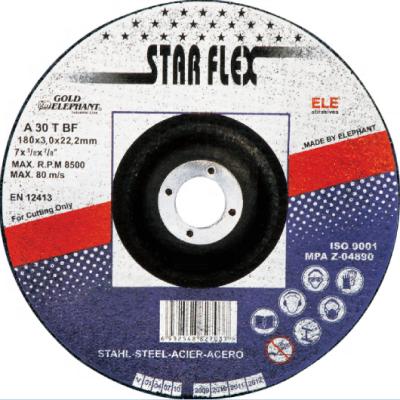 China Metal Star Wire Rope EN12413 180mm European Standard 7 Abrasive Cutting Wheel Cutting Disc For All Metal for sale