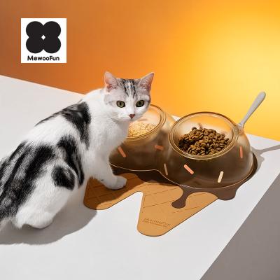 China New Design Automatic Plastic Cat Dog Bowl Luxury Pet Supplies Feeding Bowl Support for sale