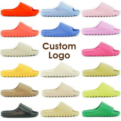 China Yeezy Ladies Yeezy Slides Beach Slippers Women Slippers Shoes Fashion Trend High Quality Custom Made Original LOGO Brand Sandals Men Flat for sale