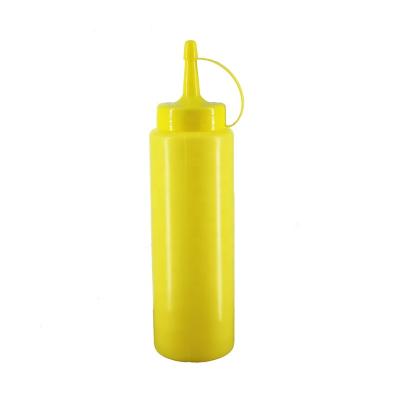 China food & Plastic Beverage Packaging Condiment Dispenser 13oz Food Grade Squeeze Bottle For Ketchup for sale