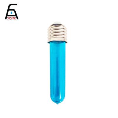 China Beverage Bulb Shape Clear Plastic Bottles With Aluminum Screw On Lids for sale