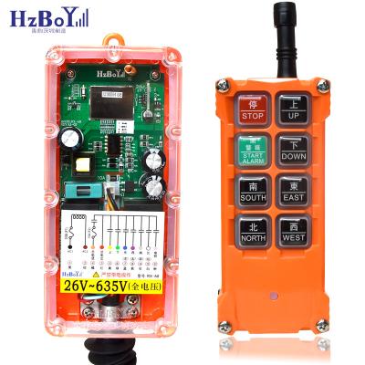 China ABS Engineering Three Prevention PC Material 8 Buttons Single Speed ​​Wireless Industrial Radio Crane Remote Control for Crane and Crane F21-E1B for sale