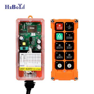 China 36-440V F23-A+ 8 Speed ​​36-440V F23-A+ Factory Crane Industrial Remote Control Single Radio Ip67 Waterproof Aerial Truck ABS Engineering Three Button PC Material for sale