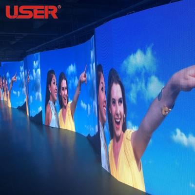 China Large Available Flexible Indoor Sample Led Screens SMD Flexible Led Screen Customized Led Video Wall for sale