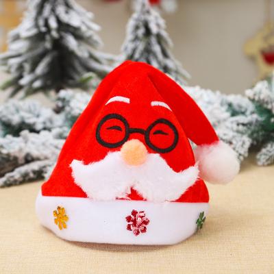 China Festival Stuff CR-B109 Wholesale 3 Designs Gently Relieve High Quality Funny Santa Claus Hat Christmas Decoration for sale