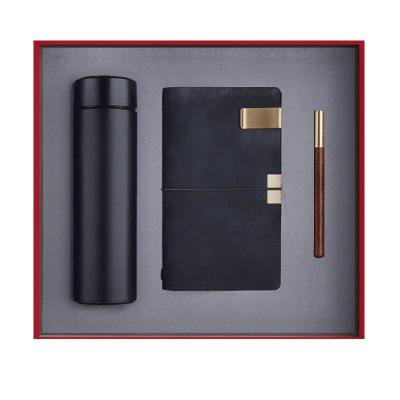 China B022 Luxury Promotional High End Customized Agriculture Vacuum Flask Notebook Gift Business Set With Logo for sale