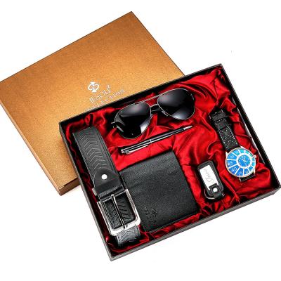 China A04988D Gift Box Set Agriculture Watch Belt Wallet Sunglasses Pen Signature Jesou Men's Promotional Corporate Business for sale