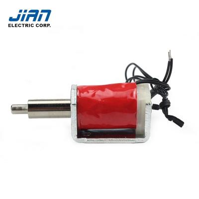 China 12V 24V DC Force Electronic Long Stroke Large Open Frame General Customized Push Pull Solenoid For Smart Switch Systems for sale