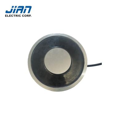 China Hotels JSP-15056 24VDC Holding Force 9300N Round Electromagnet On Automatic Control System for sale