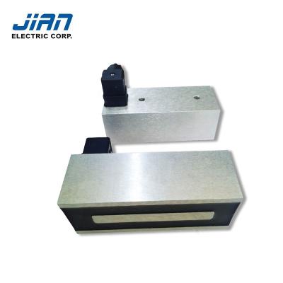 China Hotels JSP-1506050 24VDC 14W Holding Strength 300kgs (3000N) Rectangle Electromagnet For Lifting Magnet With Connector for sale