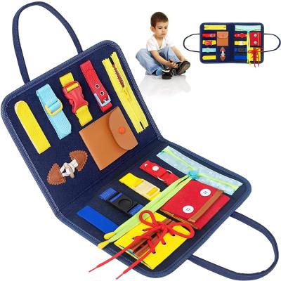 China Eco Friendly Felt Board Cloth Busy Dressing Learning Felt Educational Toys for sale