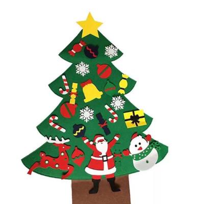 China Felt Christmas Wall Hanging Door Home Decoration Felt Decoration Christmas Tree for sale