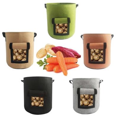 China Polyester Felt Different Size Durable Potato Felt Grow Pot for sale