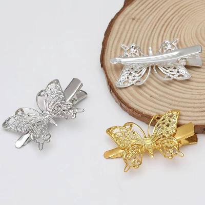 China Chinese Style Metal Butterfly Antique Fancy Hair Clips Mini Small Claw Hairclips Alligator Barrettes Head Accessories S Hair Clips for sale