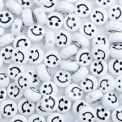 China Jewelry Making Smiley Face Bead Happy Spacer Beads For DIY Jewelry Bracelet Earring Necklace Craft Making Dropshipping for sale