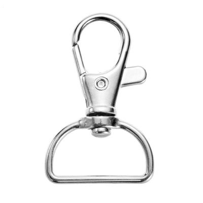 China Bags Professional Manufacturer Zinc Alloy Swivel Hugging Lanyard Hook Nickel Free White Lobster Claw Hook for sale