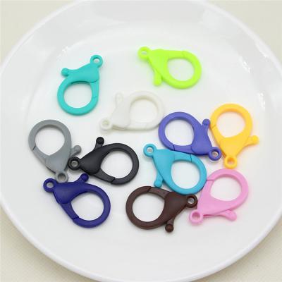 China Hot-selling Product Lobster Clasp Colorful Plastic DIY 35mm Plastic Lobster Clasp for sale