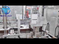 Automatic hot melt glue tray former machine