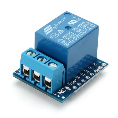 China DC 5V 1Channel Relay Shield Sealed Board for Mini ESP8266 WiFi Module for Raspberry Pi 4 for sale