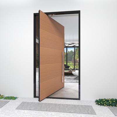 China Anti-Theft NFRC standard thermal break swing door,double glazed aluminum swing door for sale