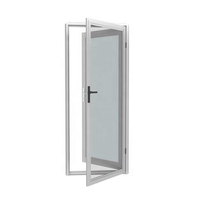 China Waterproof NFRC standard thermal break swing door,low-e glass aluminum swing door for sale