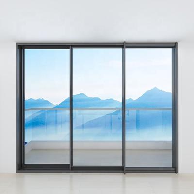 China Waterproof Triple  glass windows and doors China top sale lift and sliding  doors with German hardware for sale