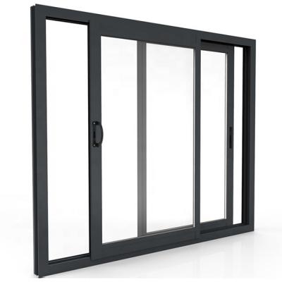 China Sound Insulation Australian standard double glazed sliding door AS2047 semi commercial aluminum frame sliding door for sale for sale