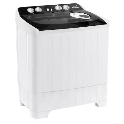 China 7KG Hotel Household Laundry Tub Twin Washing Machines Semi-automatic Top Loading Washer And Dryer for sale