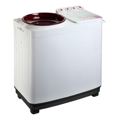 China Hotel Price 10kg Good Easy Operation Twin Tub Clothes Washing Machine With Basin Series Tempered Glass Dry Cover for sale