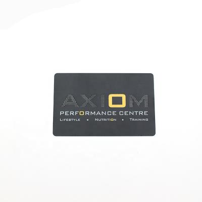 China All Area Custom Logo Gold Color Printed Black Metal VIP Name Access Control NFC Card For Business Card for sale