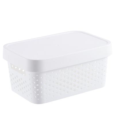 China New Material Wholesale Customized Storage Box Plastic Storage Box 4.5l Good Quality With Cover for sale