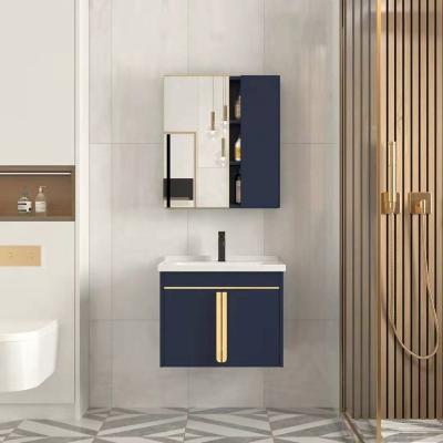 China Bath Room Vanity Height Cabinet Bathroom Vanity Cabinet Aluminum C.I.F Mediterranean Mediterranean Bathroom for sale