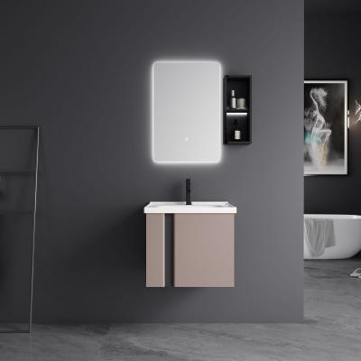 China New Fashion Modern Design Small Bathroom Cabinet With Mirror High Level Bathroom Cabinet for sale